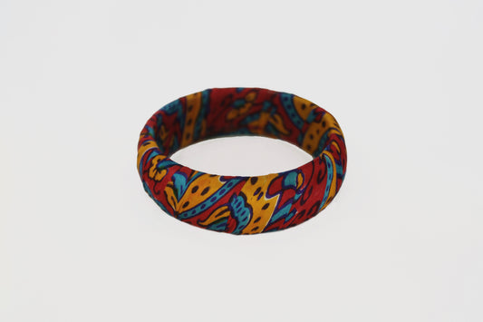 RANI AJRAK BANGLE 25MM IN SILK CHARMEUSE