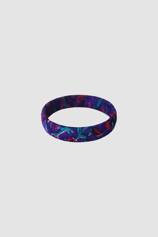 SABIHA FLORAL BANGLE 16MM IN RAW SILK