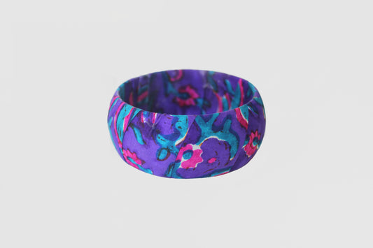 SABIHA FLORAL BANGLE 35MM IN RAW SILK