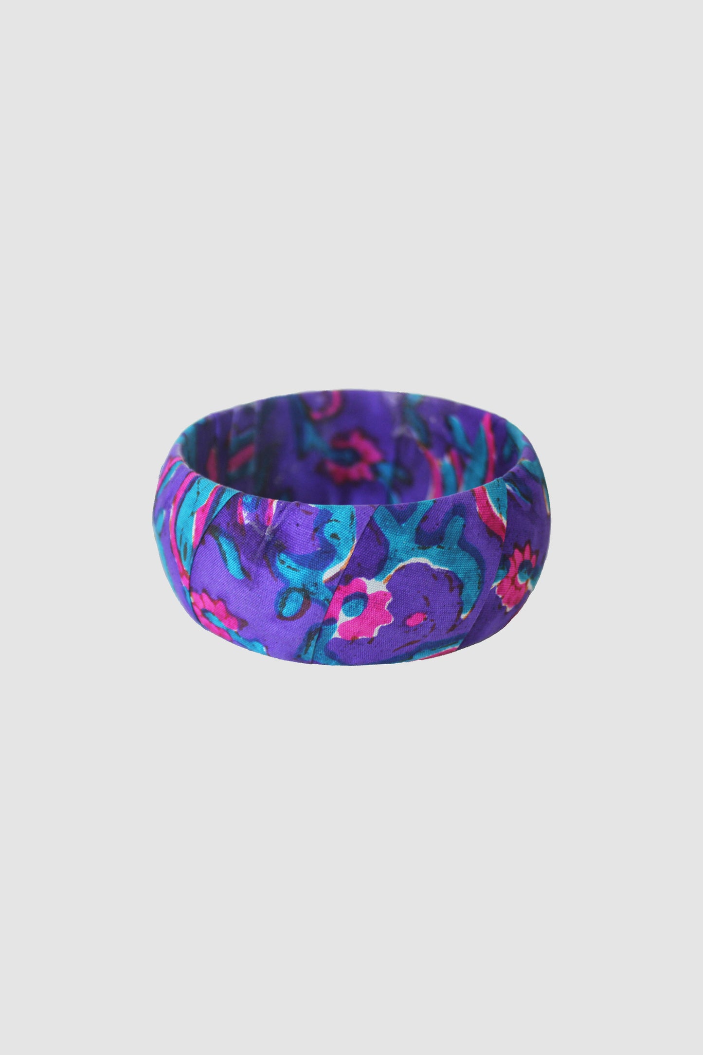 SABIHA FLORAL BANGLE 35MM IN RAW SILK