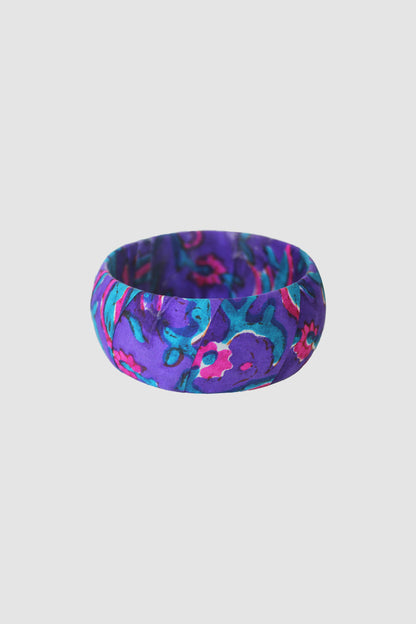 SABIHA FLORAL BANGLE 35MM IN RAW SILK