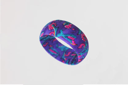 SABIHA FLORAL BANGLE 35MM IN RAW SILK