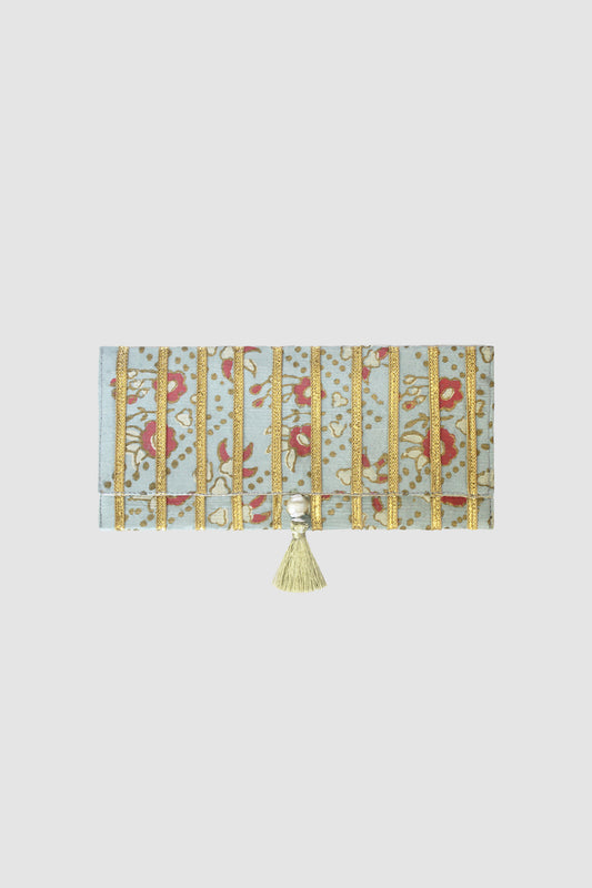 TAHIRA COIN PURSE IN COTTON SILK