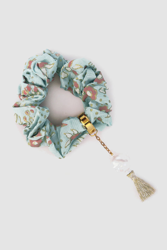 TAHIRA SCRUNCHIE IN COTTON SILK