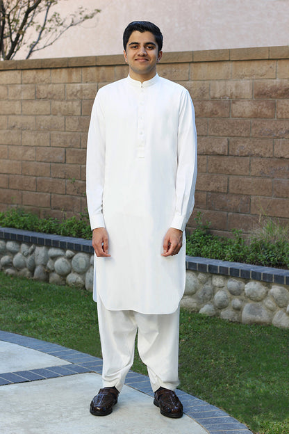 AHMED KURTA AND SHALWAR IN COTTON LINEN